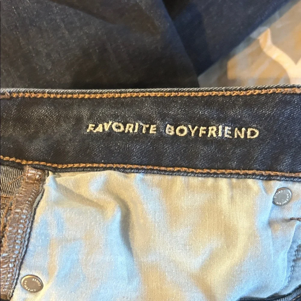 American Eagle Outfitters Deep Blue Boyfriend Jeans - Picture 4 of 5